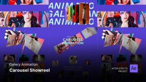 Videohive Gallery Animation - Carousel Showreel After Effects Template Openers template preview