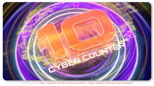 Videohive Cyber Countdown 43857715 Elements template preview