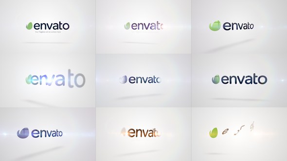 Quick Logo Sting Pack 10: Clean Rotation Video Displays template preview
