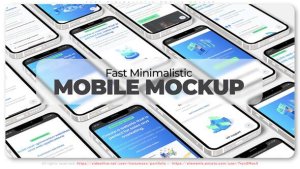 Videohive Fast Minimalistic Mobile Mockup Product Promo template preview
