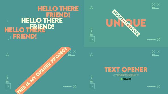 Videohive Text Opener 53402061 Openers template preview