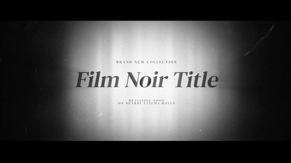 Videohive Film Noir Title Credits Titles template preview