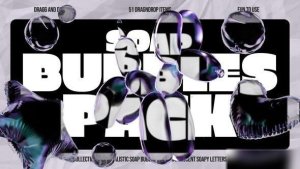Videohive 3D Soap Bubbles Pack Elements template preview