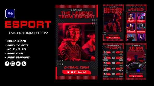 Videohive Esport Game Product Promo template preview