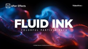 Videohive Fluid Neon Ink And Particles Pack Elements template preview