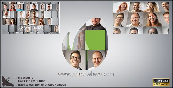 Videohive Corporate Mosaic Logo Logo Stings template preview