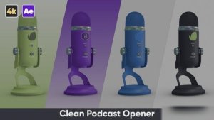 Videohive Clean Podcast Opener Openers template preview