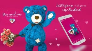 Videohive Valentine Bear Heart 2 Openers template preview
