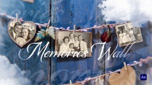 Videohive Memories Wall Cinematic Slideshow Intro Openers template preview