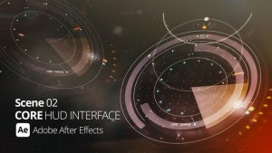 Videohive HUD Interface Core 02 Ae Infographics template preview