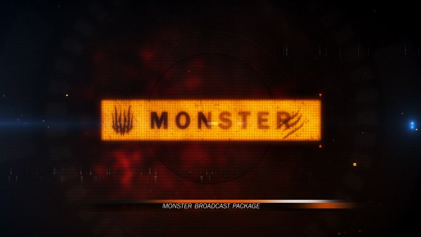 Monster Broadcast Package Video Displays template preview