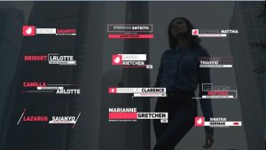 Lower Third Video Displays template preview
