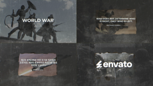 Videohive World War Quotes for After Effects Broadcast-packages template preview