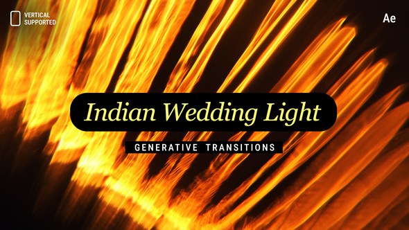 Videohive Generative Indian Wedding Light Transitions | Vertical | After Effects Elements template preview