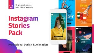 Instagram Stories Pack Video Displays template preview