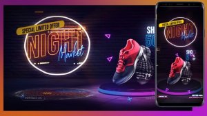 Videohive Neon Sales Product Promo template preview