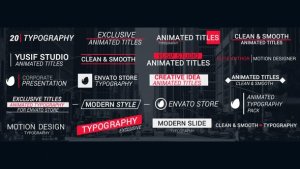 Videohive Title Animation Titles template preview
