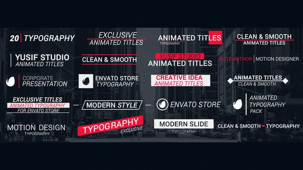 Videohive Title Animation Titles template preview