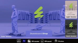 Videohive Skateboard Shop Opener Openers template preview