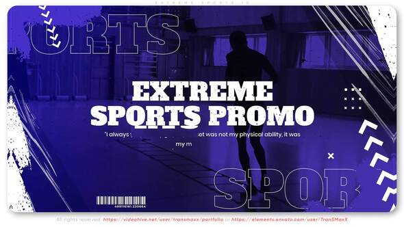 Videohive Extreme Sports ID | Muscular Promo Video Displays template preview