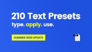 210 Text Presets Video Displays template preview