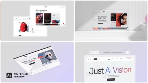 Videohive Website Mockup Promotion Product Promo template preview