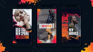Videohive Burning Instagram Stories Product Promo template preview