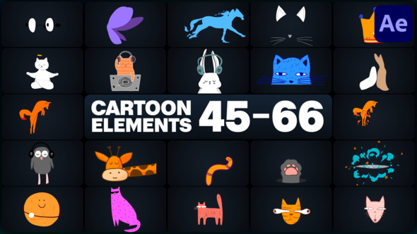 Videohive Cartoon Elements for After Effects 47762429 Elements template preview
