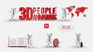 3D People Animations 1 for Premiere Prohy Animation Premiere Pro template preview