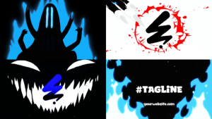 Videohive Helloween Monster Logo Opener for After Effects Logo Stings template preview