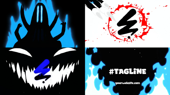 Videohive Helloween Monster Logo Opener for After Effects Logo Stings template preview
