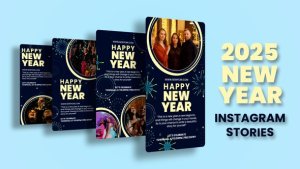 Videohive New Year Instagram Stories Video Displays template preview