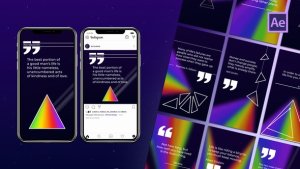 Videohive Rainbow Quotes Pack Product Promo template preview