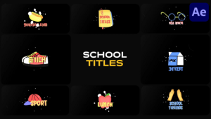 Videohive School Titles for After Effects 54249611 Titles template preview