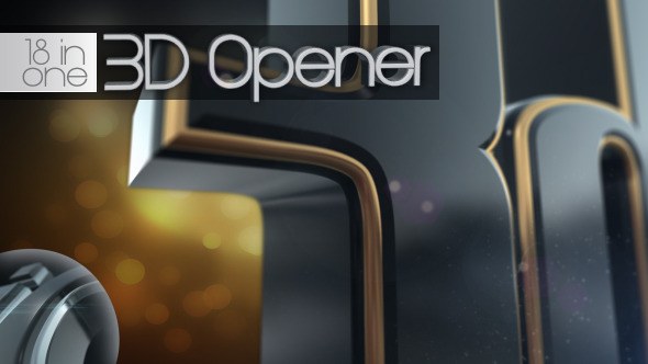 Videohive 3D Opener 18 in 1 Openers template preview