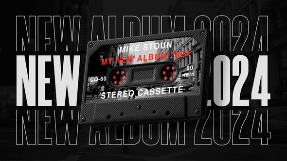 Videohive Vintage Cassette Broadcast-packages template preview