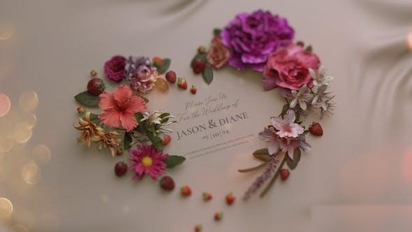 Videohive Floral Wedding Slideshow 44798936 Video Displays template preview