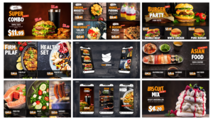 Food and Restaurant Promo | Instagram Stories Video Displays template preview