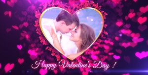 Valentine Slideshow Video Displays template preview