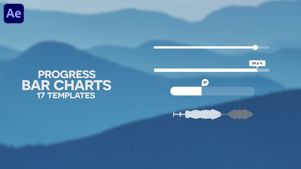 Videohive 17 Progress Bar Charts | Infographics Pack Infographics template preview
