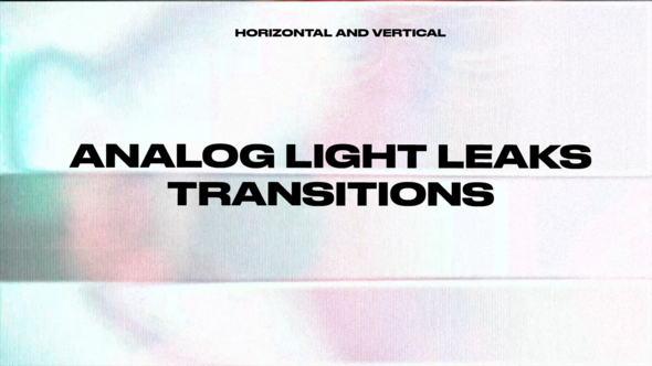 Videohive Analog Light Leaks Transitions Elements template preview
