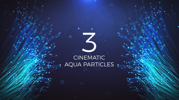 Videohive Cinematic Aqua Particles 3 Titles template preview