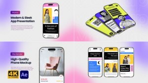 Videohive Phone 16 Pro Natural Animated Mockup Product Promo template preview