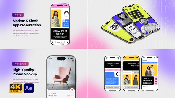 Videohive Phone 16 Pro Natural Animated Mockup Product Promo template preview