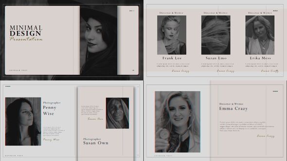 Videohive Minimal Design Presentation Video Displays template preview