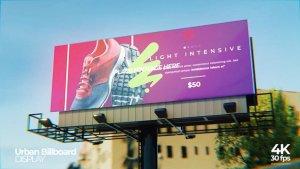 Videohive Urban Street Billboard Mockup 58656562 Video Displays template preview