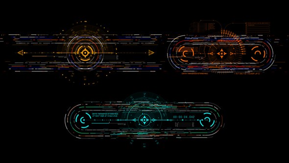 Videohive HUD Info Data Transfer 2 Elements template preview