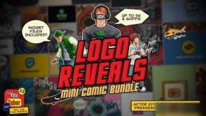 Videohive Mini Comic Bundle - Logo Reveals Openers template preview