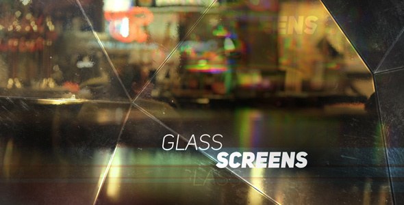 Videohive Glass Screens Video Displays template preview