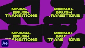 Videohive Minimal Brush Transitions | After Effects Elements template preview